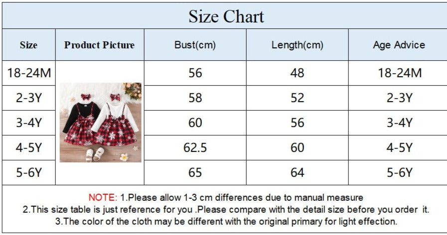 Snowflake Red Plaid Christmas Dress for Girls | Festive Holiday Dress with Bow