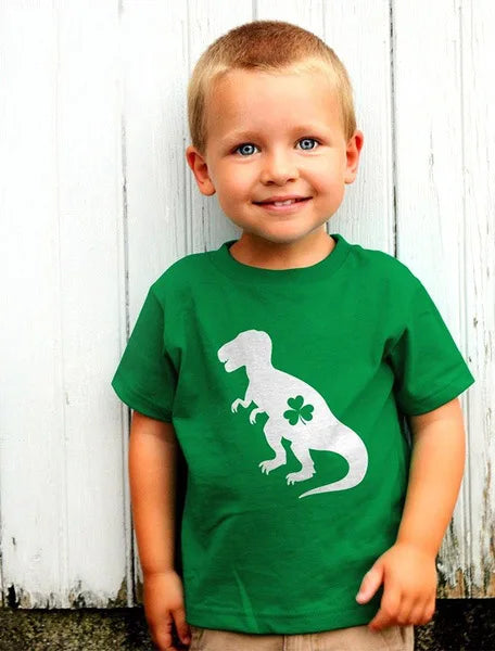 Lucky Dinosaur St. Patrick's Day T-Shirts | 5 Adorable Choices