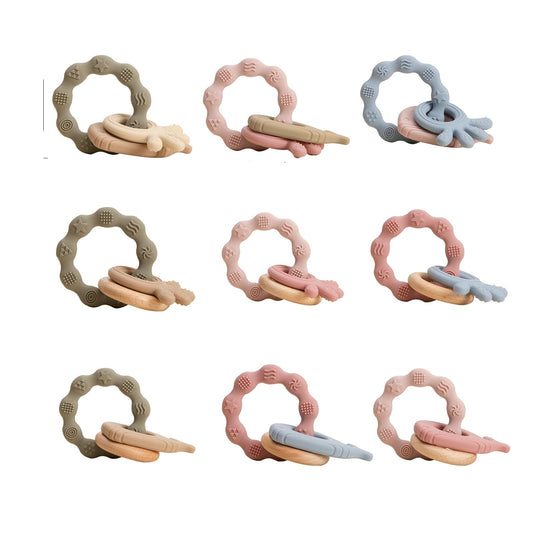 Silicone Baby Teething Ring | Safe and Soothing Teether