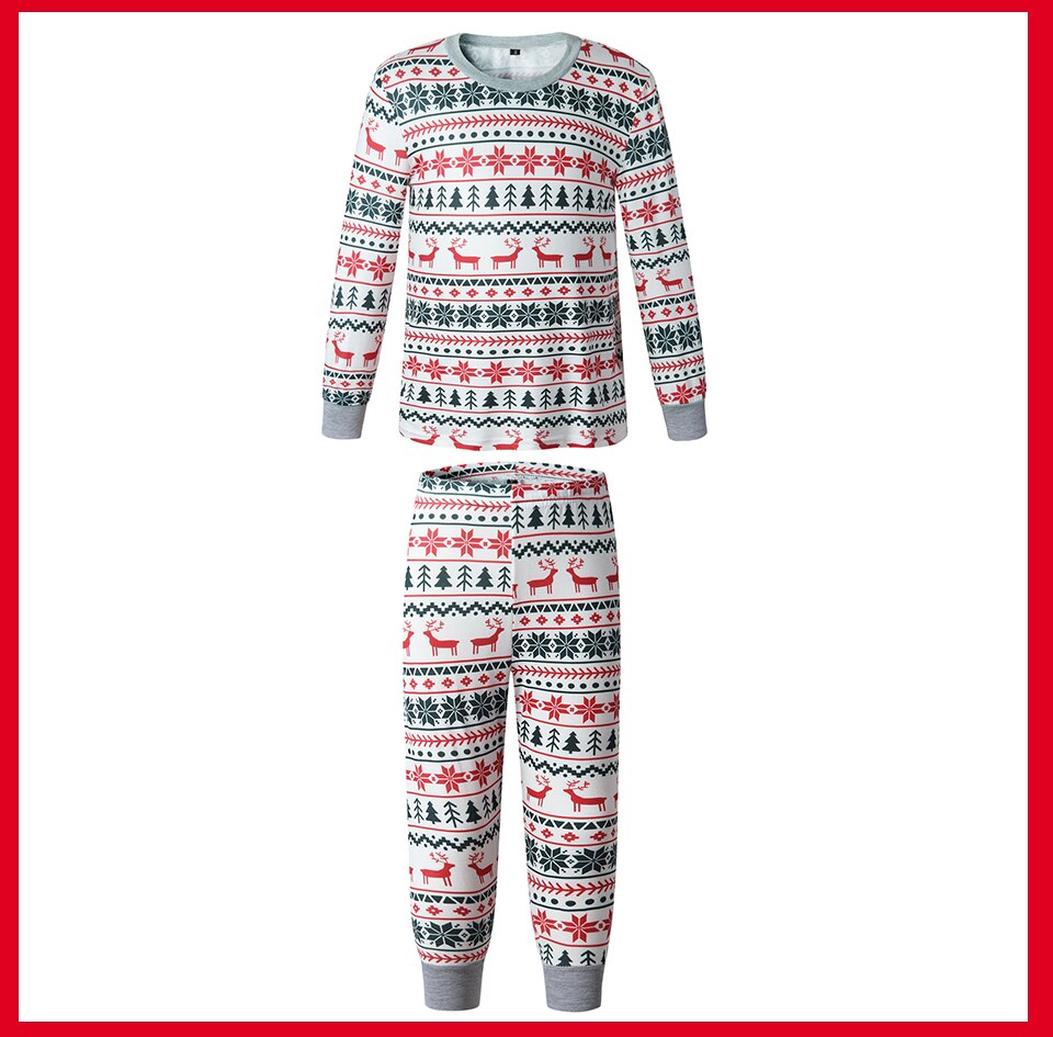 Festive Christmas Family Matching Pajamas | Nordic Print