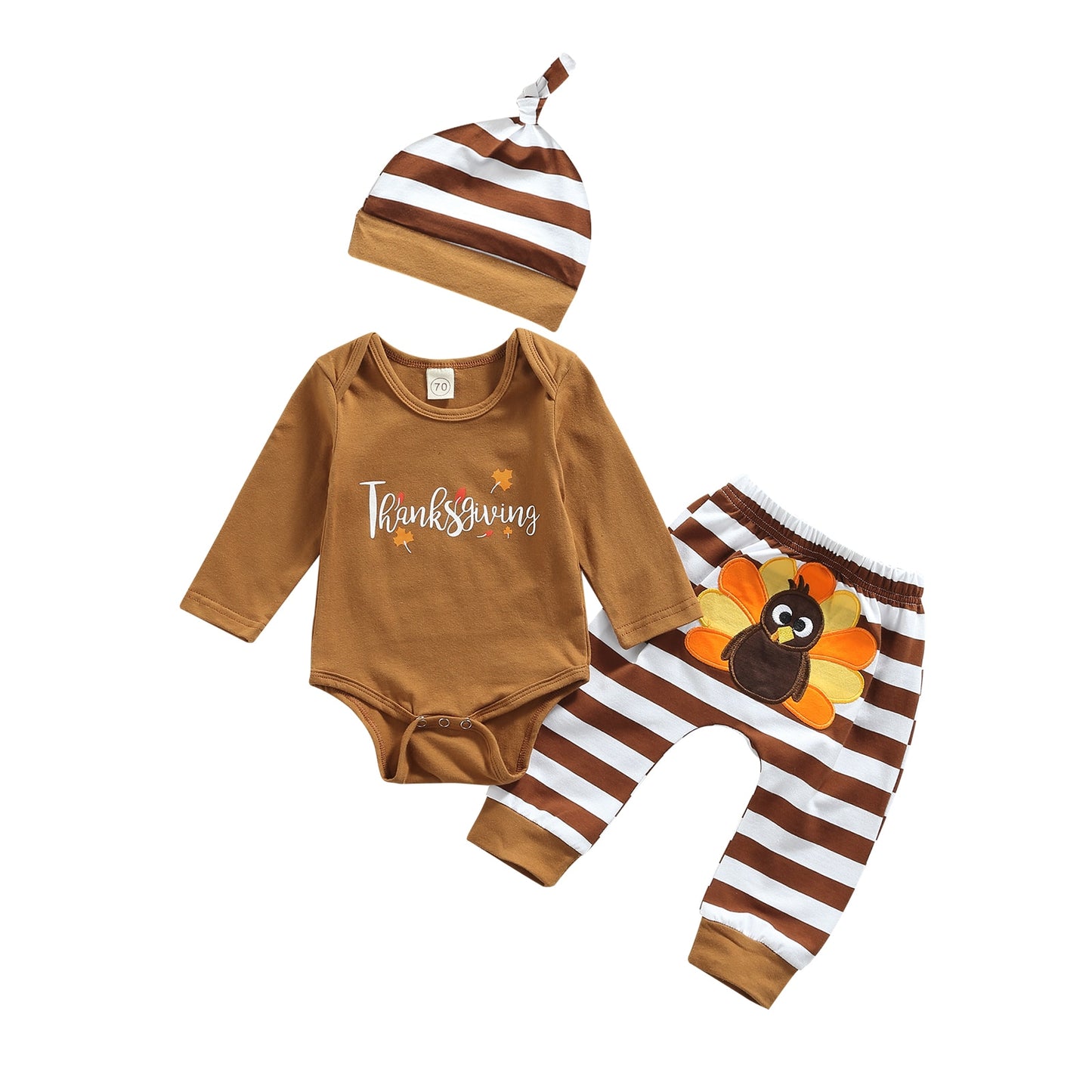 Thanksgiving Day Baby Clothes Set | Long Sleeve Thanksgiving Onesie