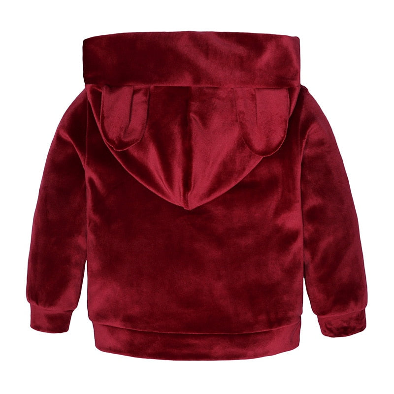 Toddler Velour Tracksuit | Casual Hooded Sets itsykitschycoo