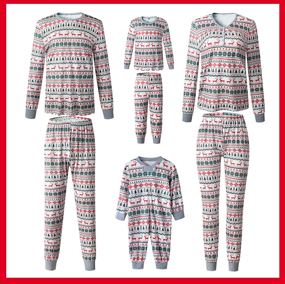 Festive Christmas Family Matching Pajamas | Nordic Print