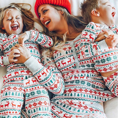 Festive Christmas Family Matching Pajamas | Nordic Print