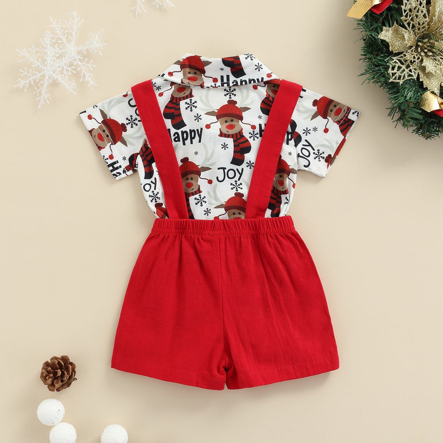 Santa's Little Helper Baby Boys Christmas Outfit | Festive Sets with Bowtie