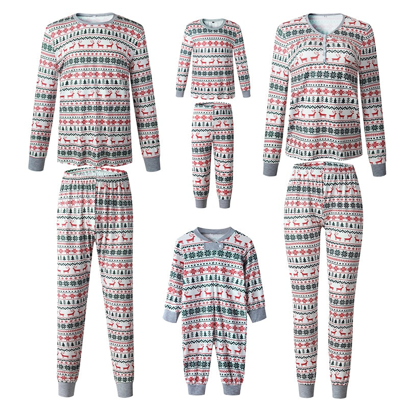 Festive Christmas Family Matching Pajamas | Nordic Print