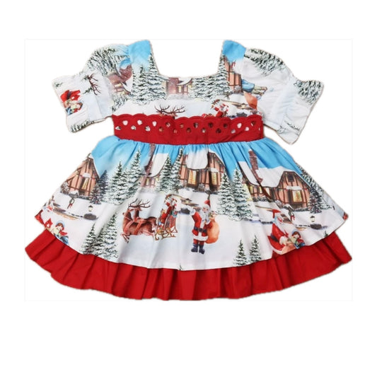 Christmas Toddler Girl Dress | 2T-6T Holiday Princess Gown