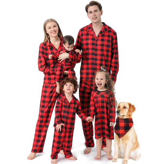 Cozy Red and Black Buffalo Plaid Family Pajama Sets | Matching Sleepwear for All