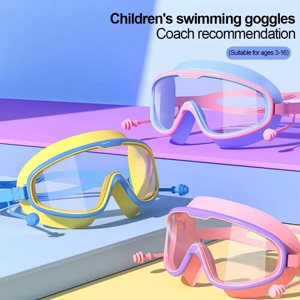 Crystal Clear Vision | Anti Fog No Leak Swim Goggles for Kids