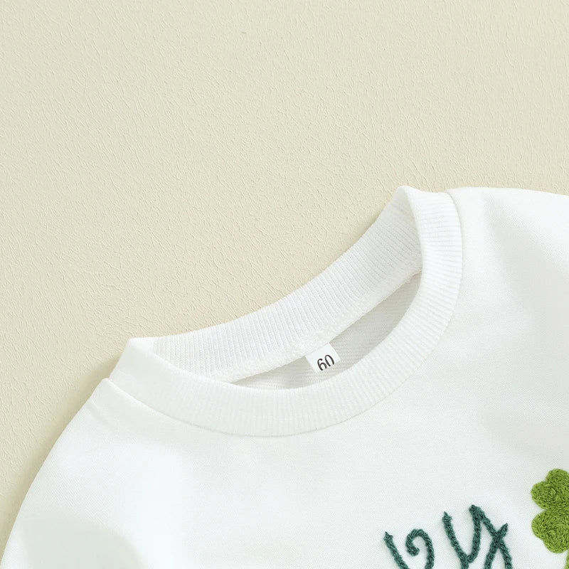 Lucky Baby Sweatshirt Romper | St. Patrick's Day Outfit