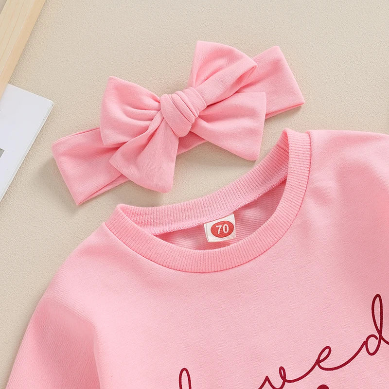 Baby Girls Rompers | Puff Long Sleeve Sweatshirt Set