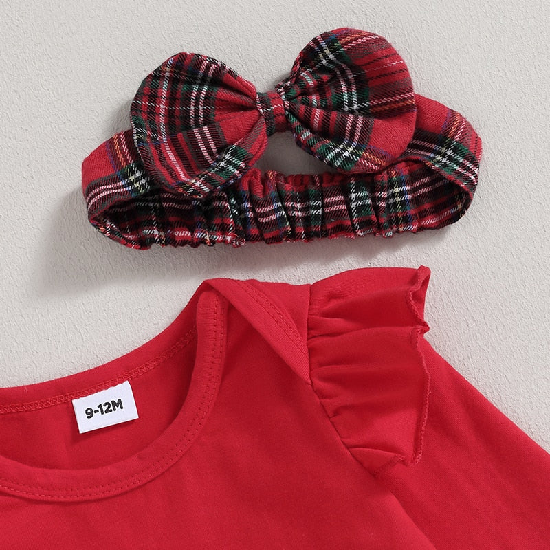 Christmas Baby Girl Set | Three Piece Matching Set