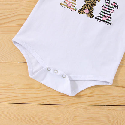 Adorable Bunny Set for Baby Girls | Rabbit Onesie + Shorts + Headband