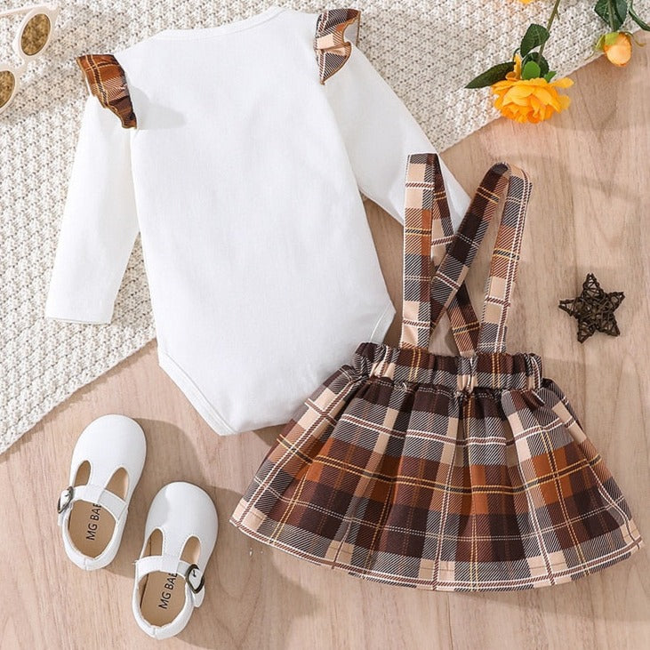 Thanksgiving Outfits for Girls | Romper with 'Cutest Little Turkey' and Matching Jumper