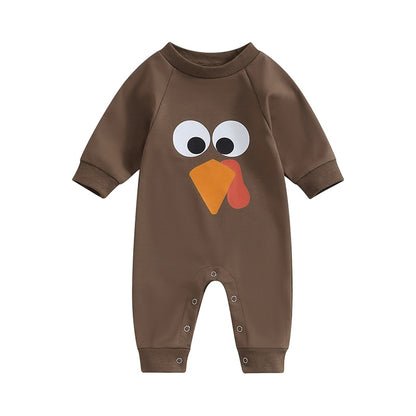 Thanksgiving Day Baby Romper | Adorable Tail Feathers