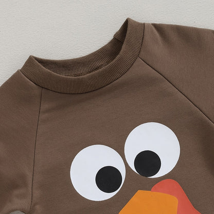 Thanksgiving Day Baby Romper | Adorable Tail Feathers