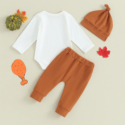 My First Thanksgiving Trio | Baby's Thanksgiving  Romper Set