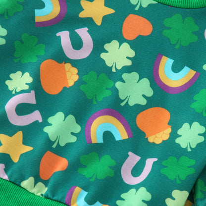 St. Paddy's Day Baby Boys Set | Long Sleeve Pullover + Sweatpants