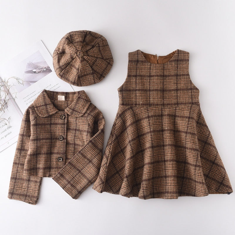 French Beret Dress Sets | Timeless Elegance for Little Fashionistas itsykitschycoo