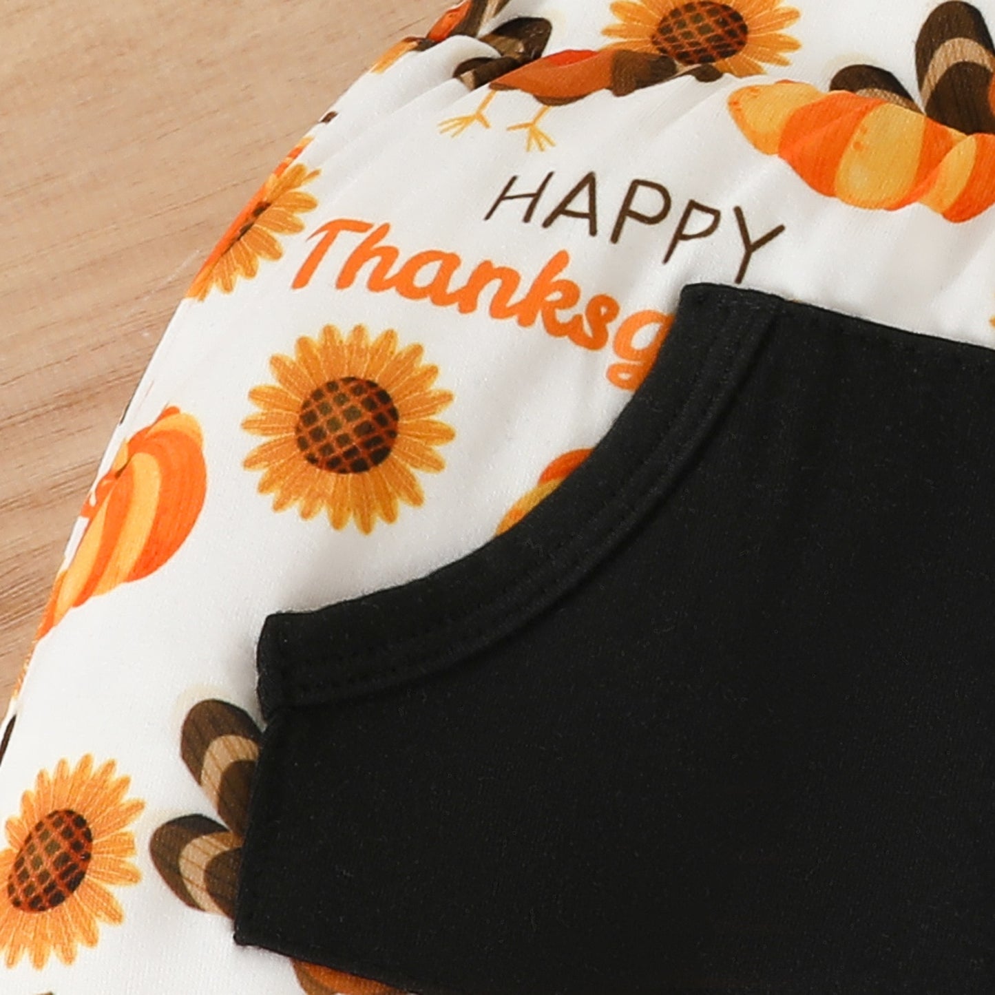 My First Baby Thanksgiving Outfits | Romper, Turkey Printed Pants, and Hat