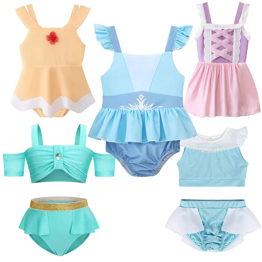 Princess Inspired Summer Swimsuit | Cinderella, Jasmine, Rapunzel, Elsa, Belle Styles