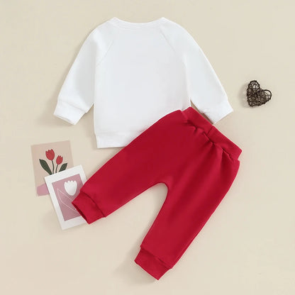 Mama Is My Valentine Baby Set | Sweatshirt and Joggers