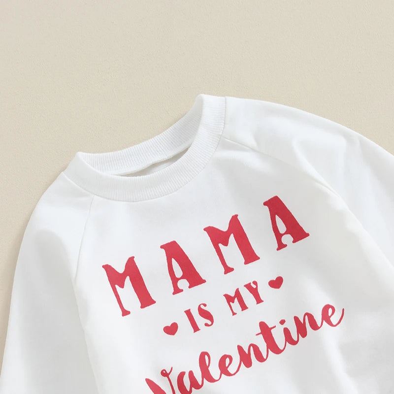 Mama Is My Valentine Baby Set | Sweatshirt and Joggers