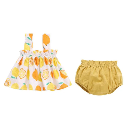 Summer Cotton Mini Dress + Bloomer Set | Adorable 2-Piece Outfit itsykitschycoo