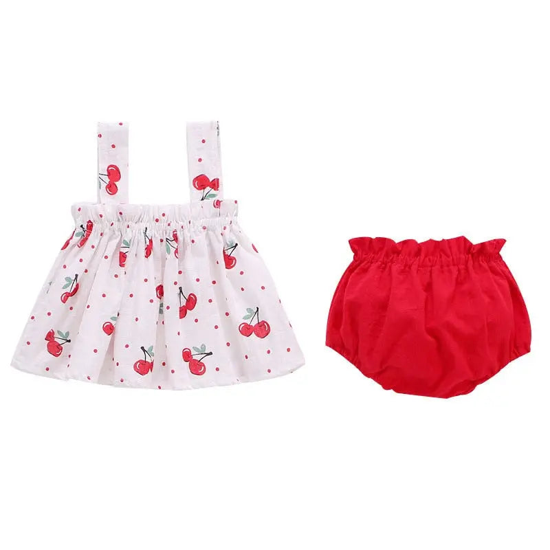 Summer Cotton Mini Dress + Bloomer Set | Adorable 2-Piece Outfit itsykitschycoo