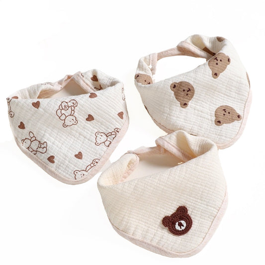 Dual-Use Baby Bib/Burp Cloth | Versatile Cotton Comfort for Babies 0-2 Years