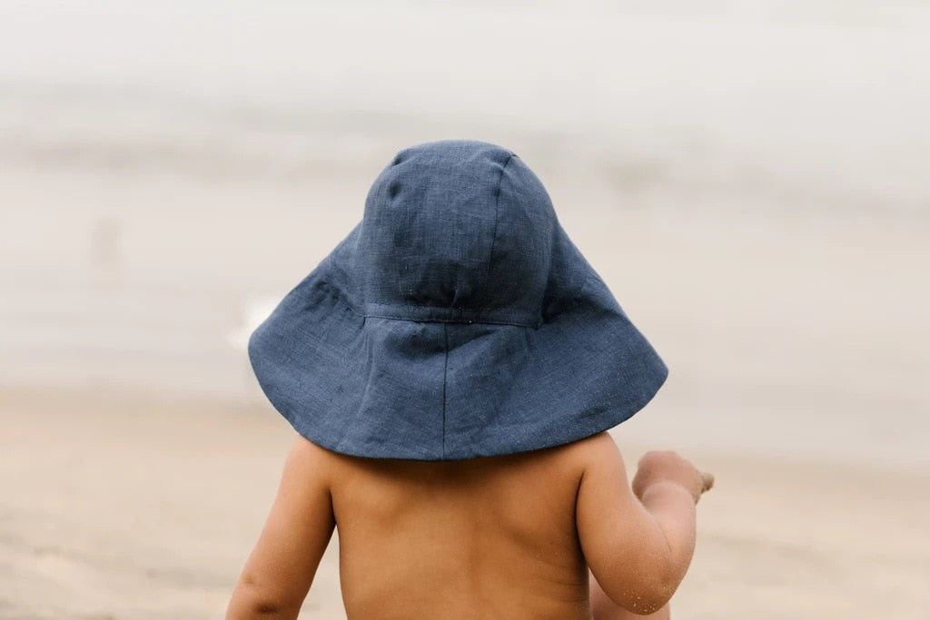 Big Brim Baby and Toddler Sun Hat | Sun Protection with a Solid Design itsykitschycoo