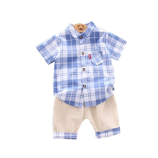 Two-Piece Toddler Boys Sets | Stylish Plaid Outfit itsykitschycoo