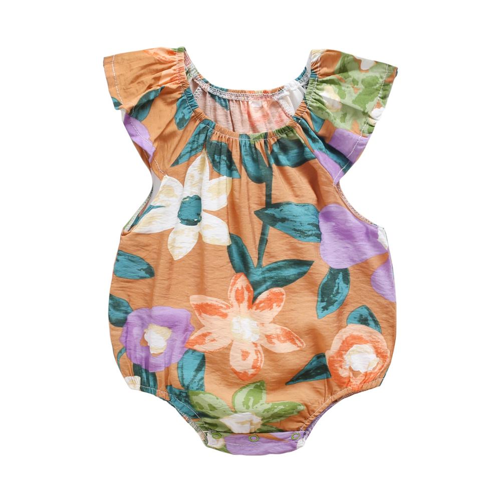 Vibrant Baby Girl Summer Romper | Sleeveless Floral Elegance for Sunny Days itsykitschycoo