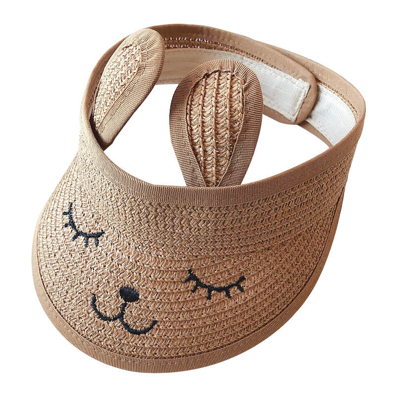 Bunny Summer Straw Visor | Adorable Sun Protection for Ages 1-3 Years itsykitschycoo