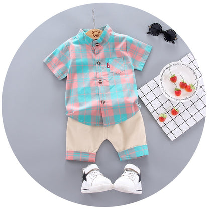 Two-Piece Toddler Boys Sets | Stylish Plaid Outfit itsykitschycoo