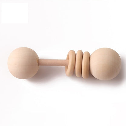 Wooden Rattle Baby Toy | Natural Wood Rattles for Infants itsykitschycoo