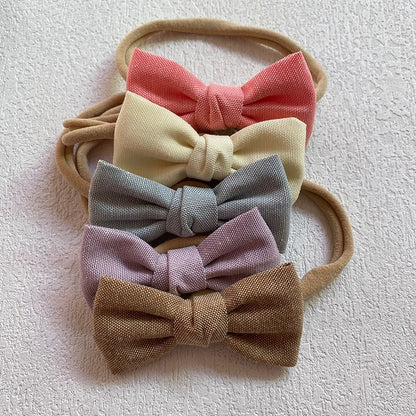 Baby Headbands 5 Piece Sets | Soft Cloth Bows for Comfort and Style itsykitschycoo