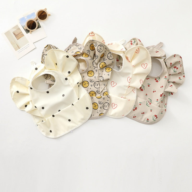 Flutter Baby Bib | Delicate Design for Mess-Free Meals itsykitschycoo