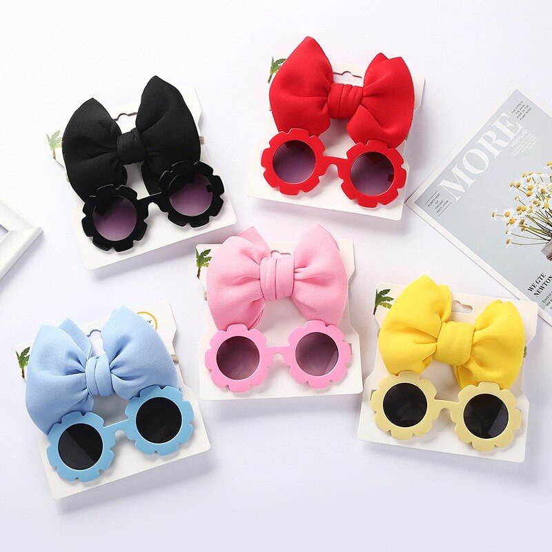 Toddler Sunglasses with Headband Bow Sets | Stylish Accessories for Ages 2-8 itsykitschycoo