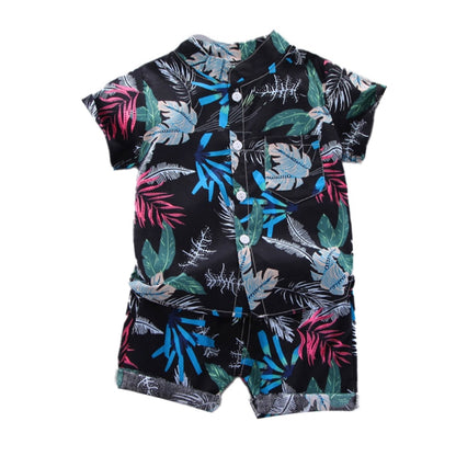 Toddler Boy Hawaiian Sets | Casual Short Sleeve Two-Piece Sets itsykitschycoo