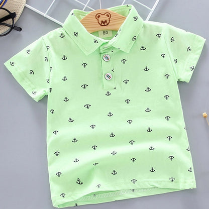 Boys Polo Shirts | Anchor Print, Short Sleeve, Summer Style itsykitschycoo