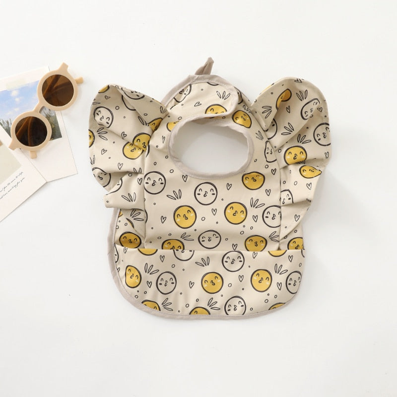 Flutter Baby Bib | Delicate Design for Mess-Free Meals itsykitschycoo