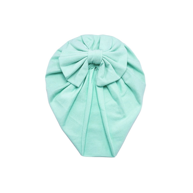 Baby Cotton Turbans | Soft Headwear with a Delightful Bow for Baby Girls itsykitschycoo