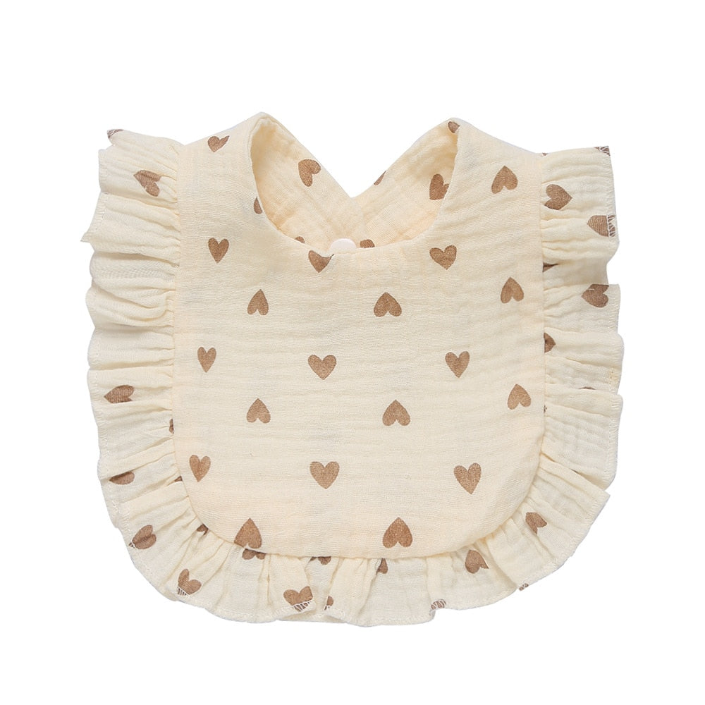 Ruffle Baby Bib | Stylish Cotton Bibs for Babies 0-2 Years Old itsykitschycoo