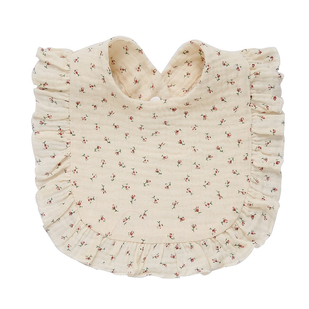 Ruffle Baby Bib | Stylish Cotton Bibs for Babies 0-2 Years Old itsykitschycoo