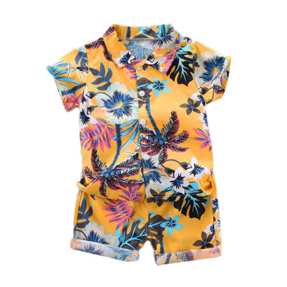 Toddler Boy Hawaiian Sets | Casual Short Sleeve Two-Piece Sets itsykitschycoo
